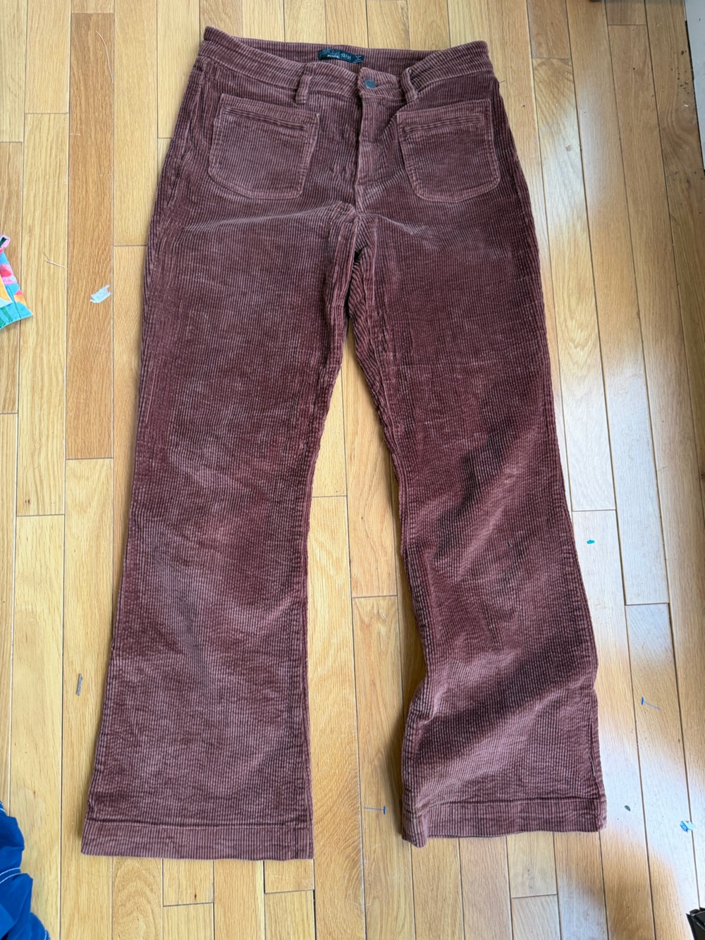 Prana rust slight flare Corduroy Pants